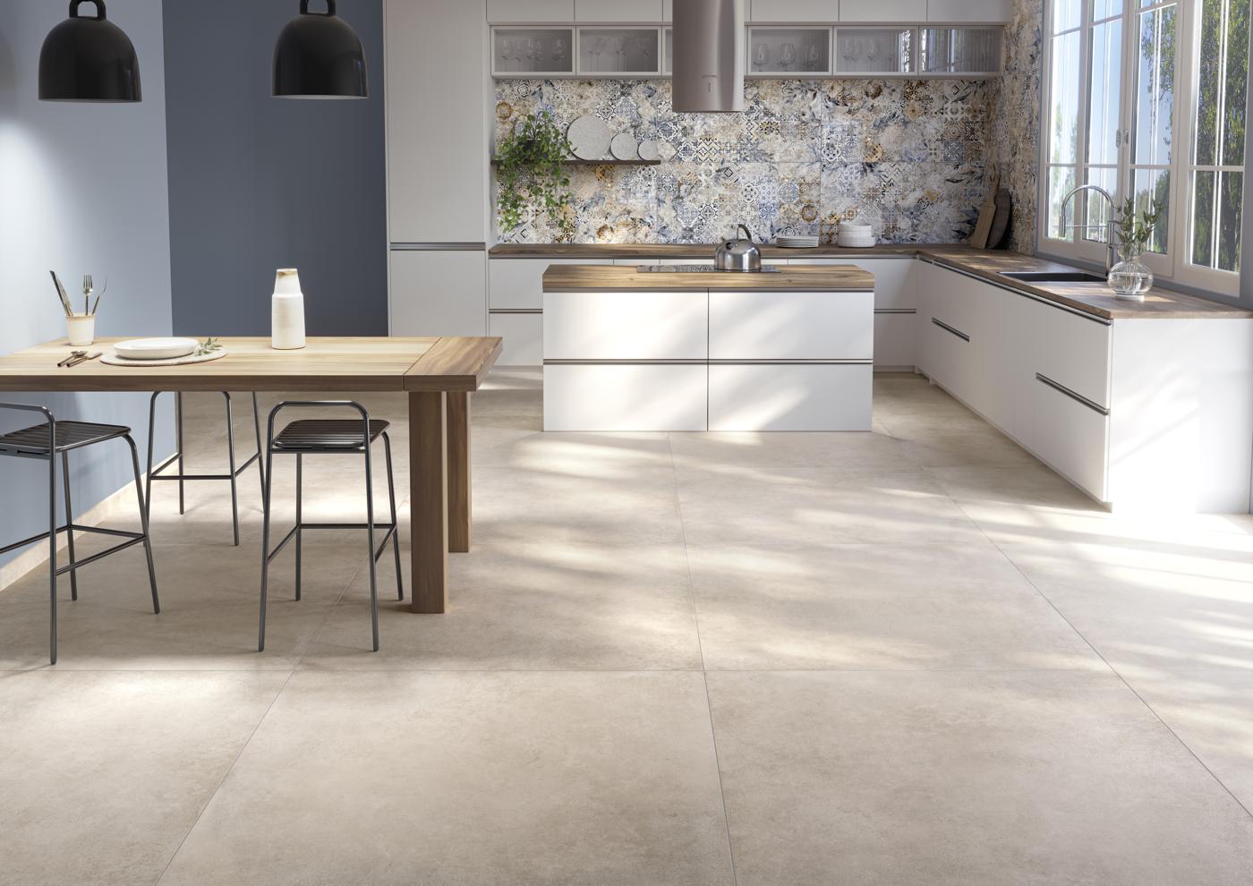 Wohnraum mit Tuscania Continental Sand als Bodenbelag